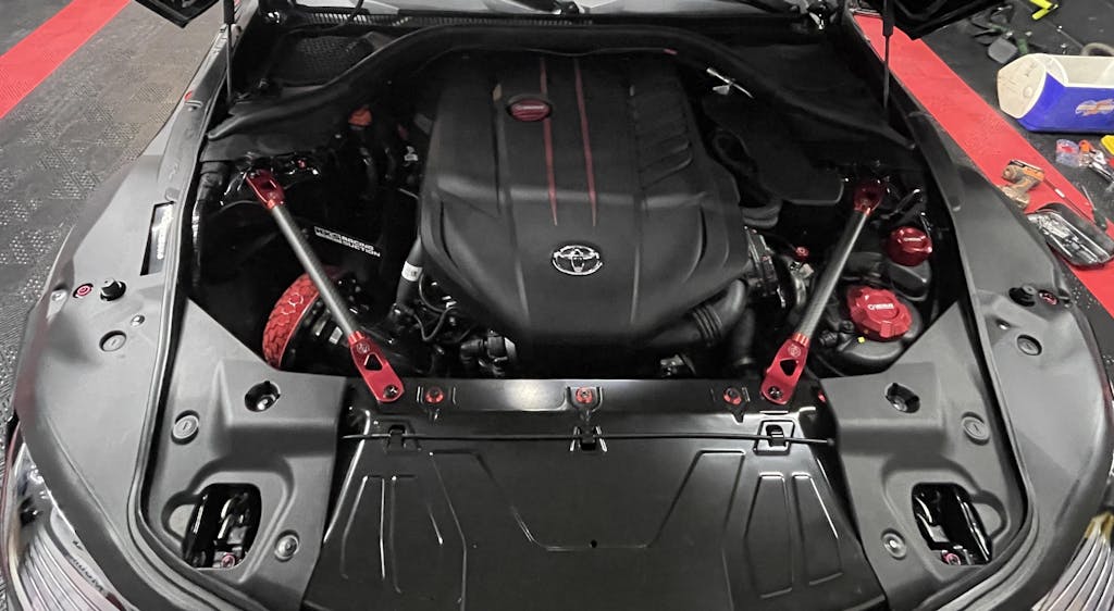 ZSPEC LHD Hydro-Dipped Double-Din Radio Bezel w/Brackets, Z32 300zx