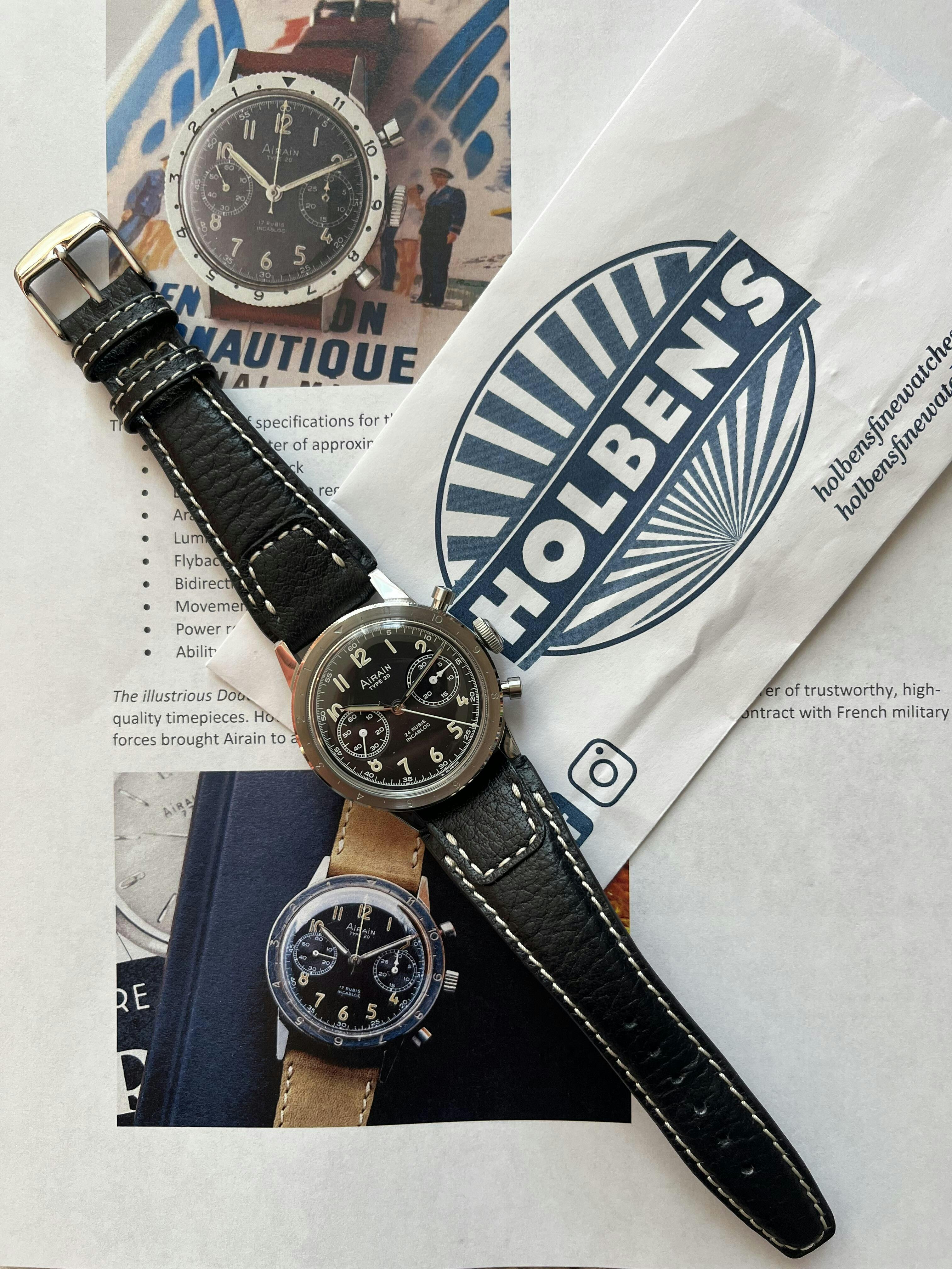 RIOS1931 Nature Mocha Buffalo Leather Watch Band Strap