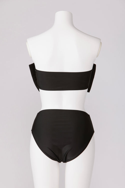 judin 2way ribbon motif swimwear ブラック S 2way ribbon motif