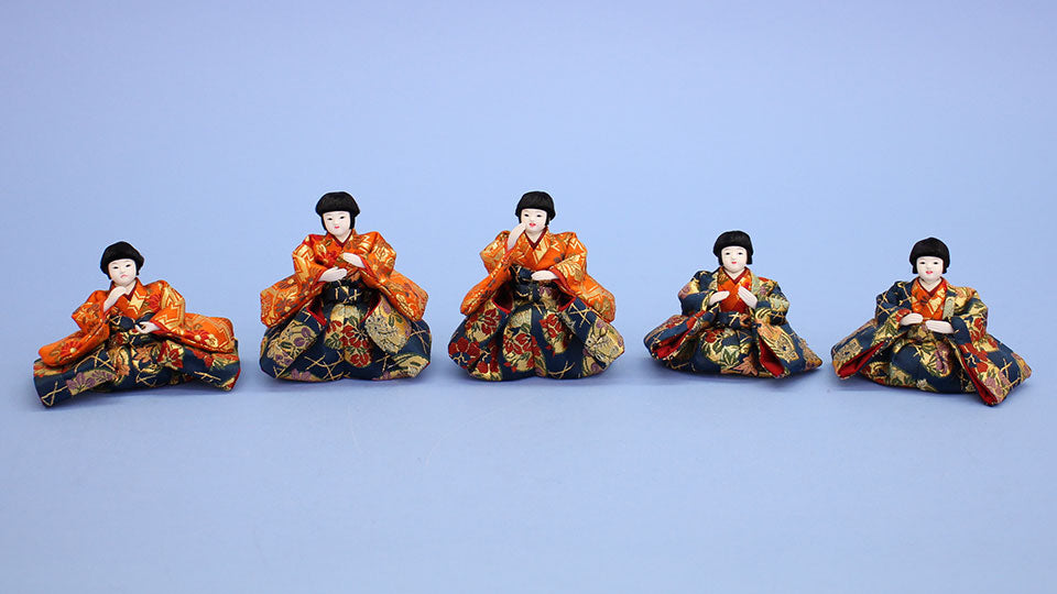 雛人形衣装着：五人囃子、随身、三人仕丁の単品販売 – 寿鳳人形の東芸