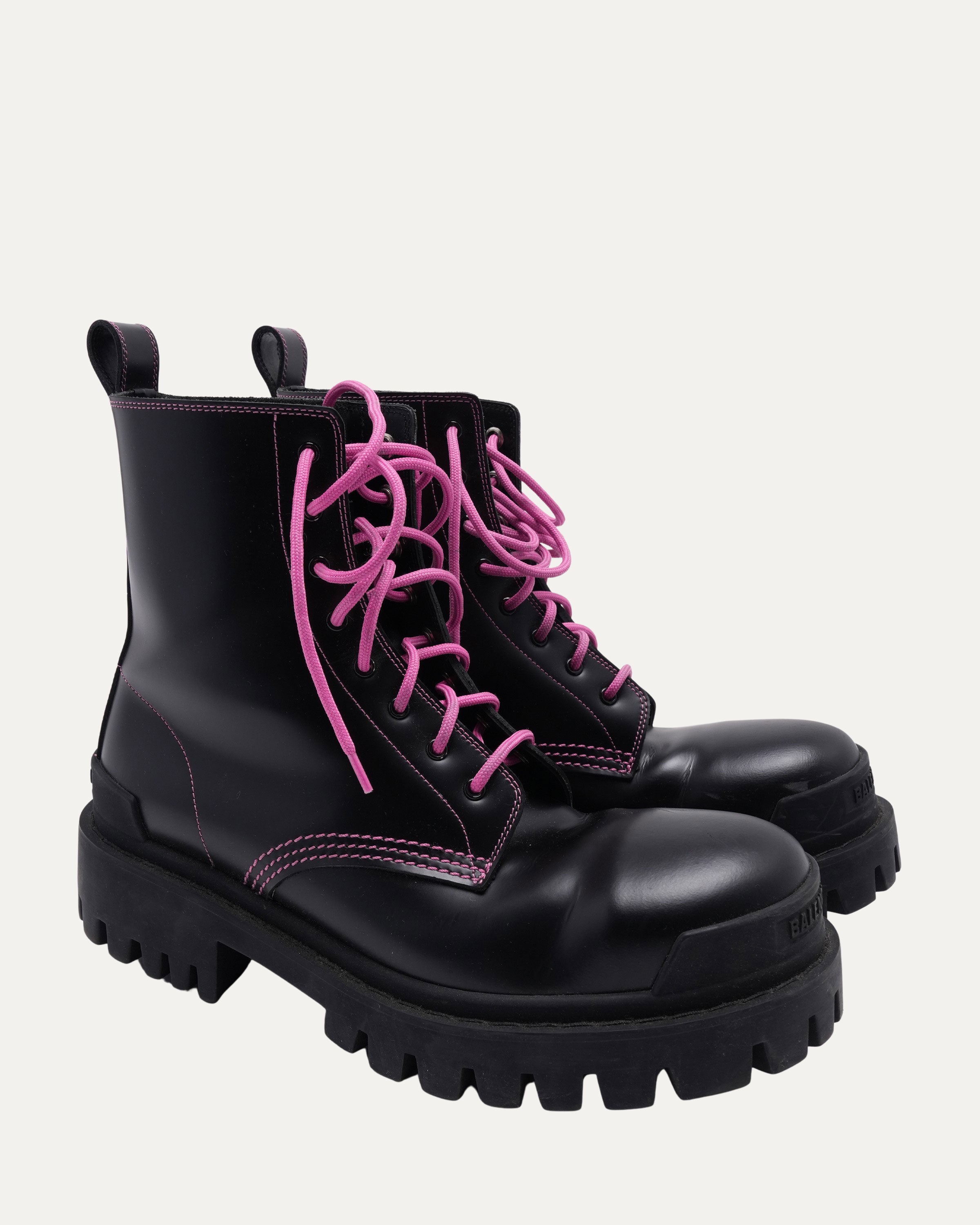 Balenciaga Leather Strike Boots – Justin Reed