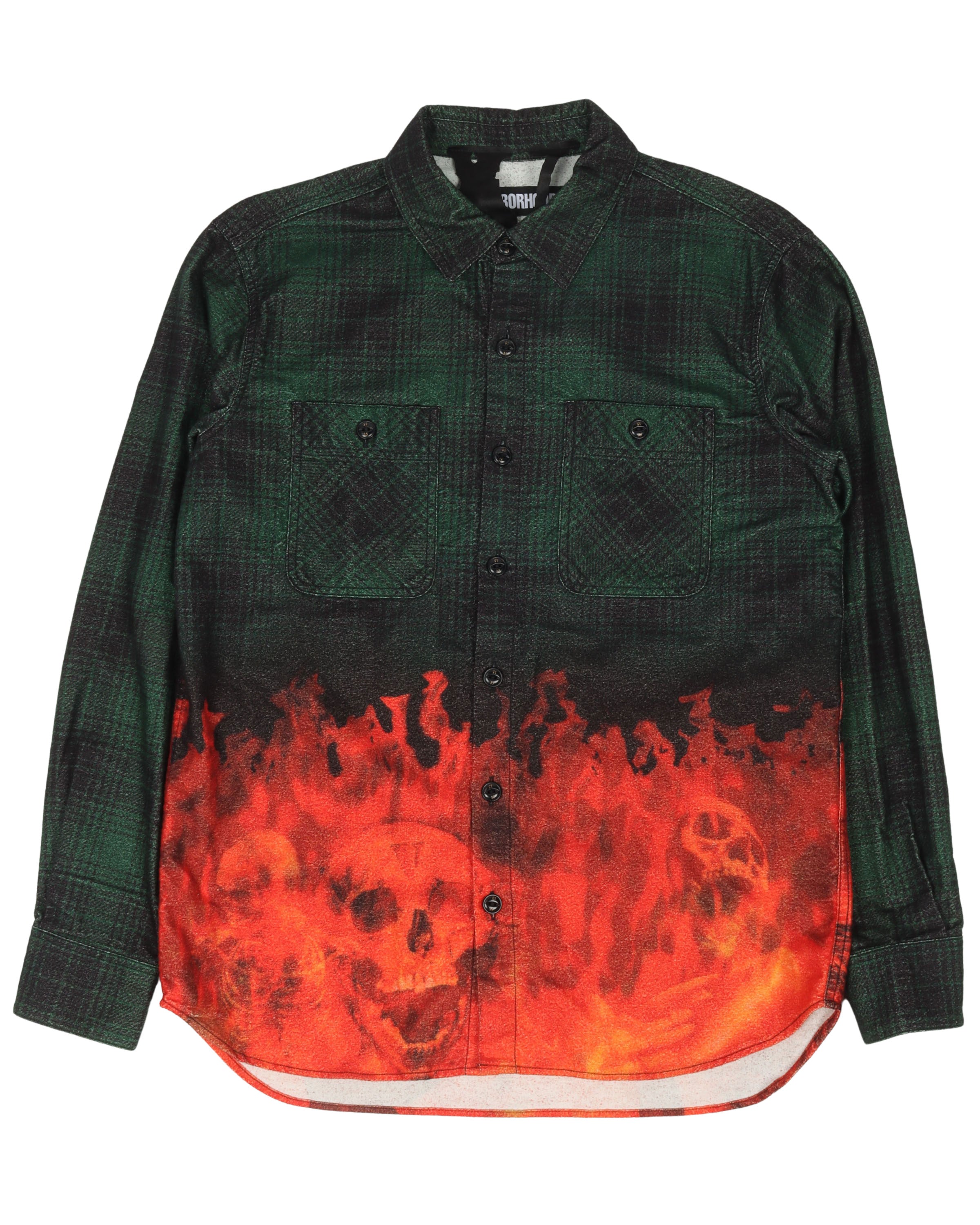 Vlone Neighborhood Flames Flannel Shirt – Justin Reed