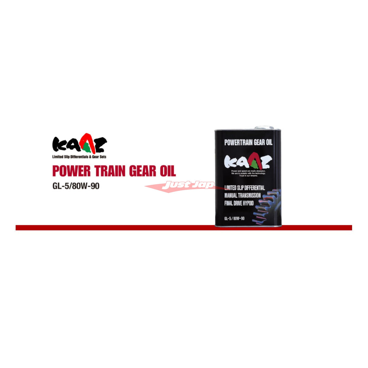 KAAZ Power Train Gear Oil GL-5 / 80W-90 2L Can – Just Jap