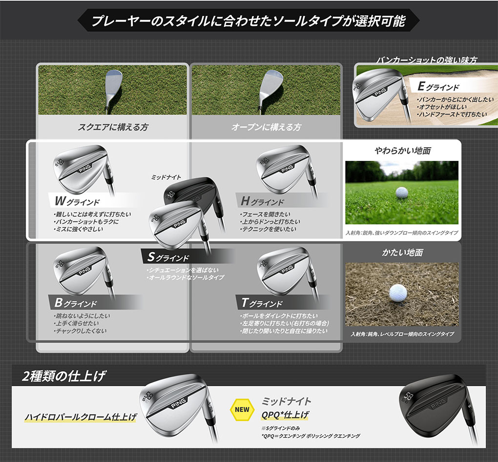 ピン PING s159 ウェッジ メンズ クローム仕上げ DG ダイナミック
