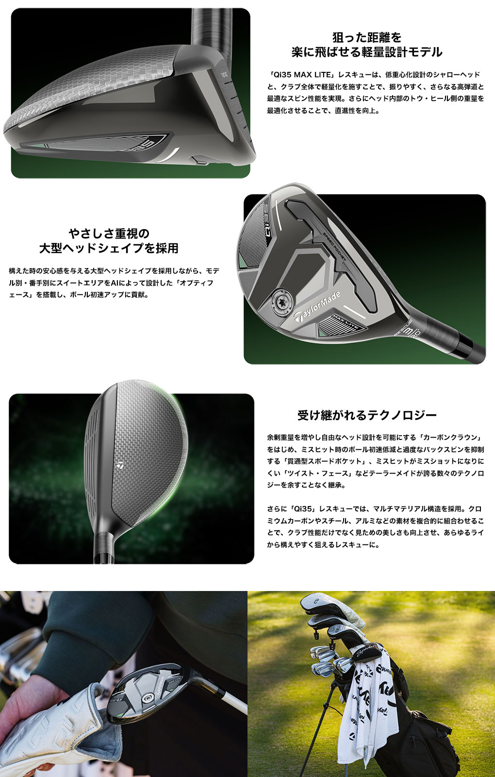 テーラーメイド Qi35 Max Lite Rescue レスキュー ユーティリティー