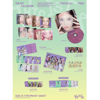 TWICE 4TH FULL ALBUM『THIS IS FOR』5形態セット – JYP JAPAN ONLINE