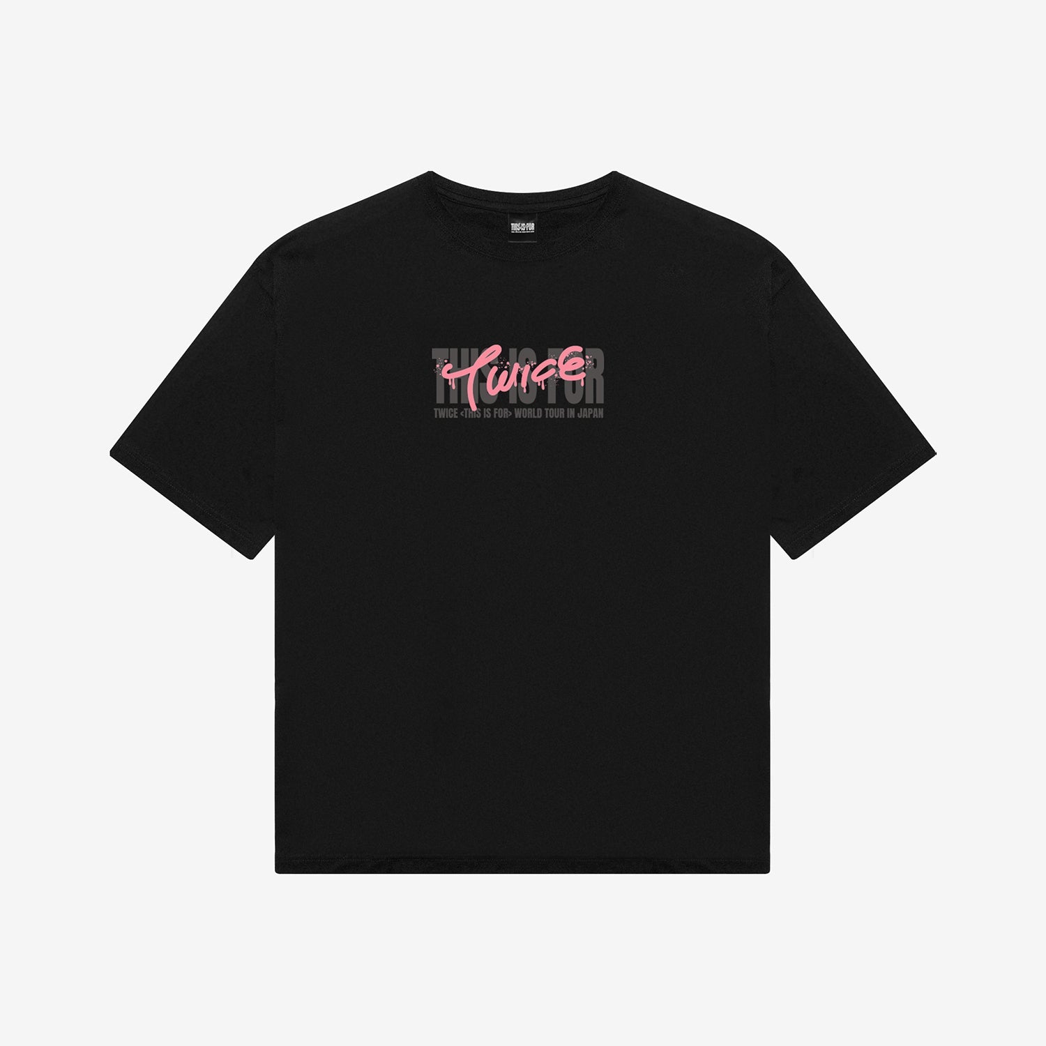 T-SHIRT〈BLACK〉【M】/ MOMO / TWICE『THIS IS FOR』 – JYP JAPAN
