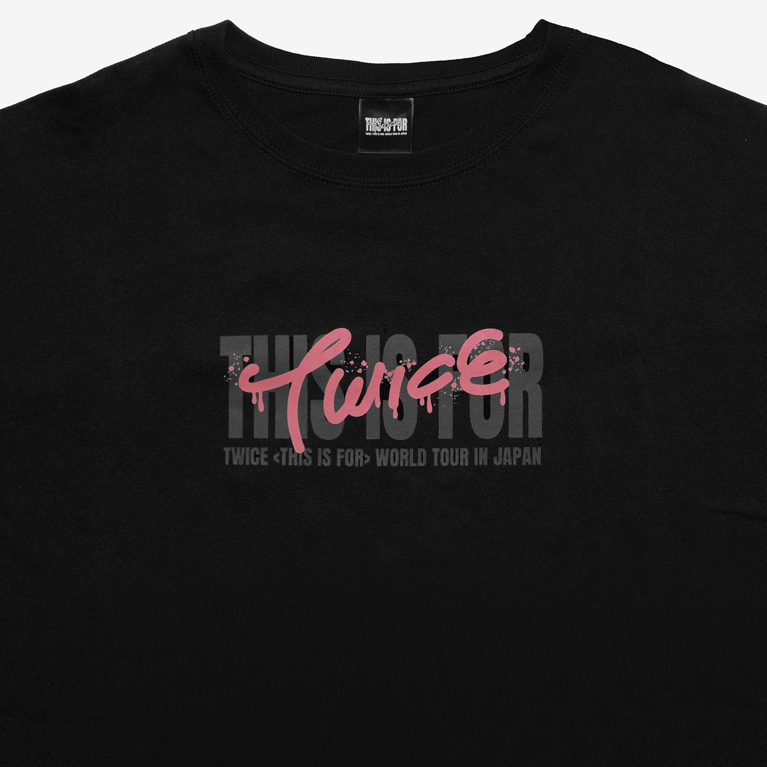 T-SHIRT〈BLACK〉【M】/ MOMO / TWICE『THIS IS FOR』 – JYP JAPAN