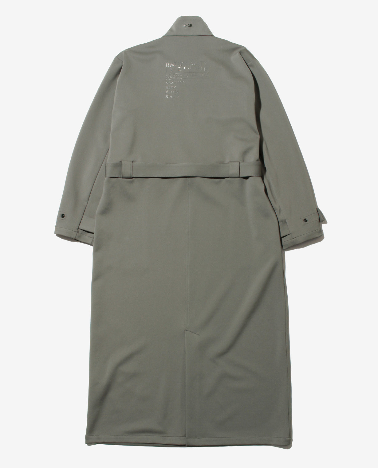 0202_D ダンボールニット ベルト付きZIP UPワンピース (スチールグレー