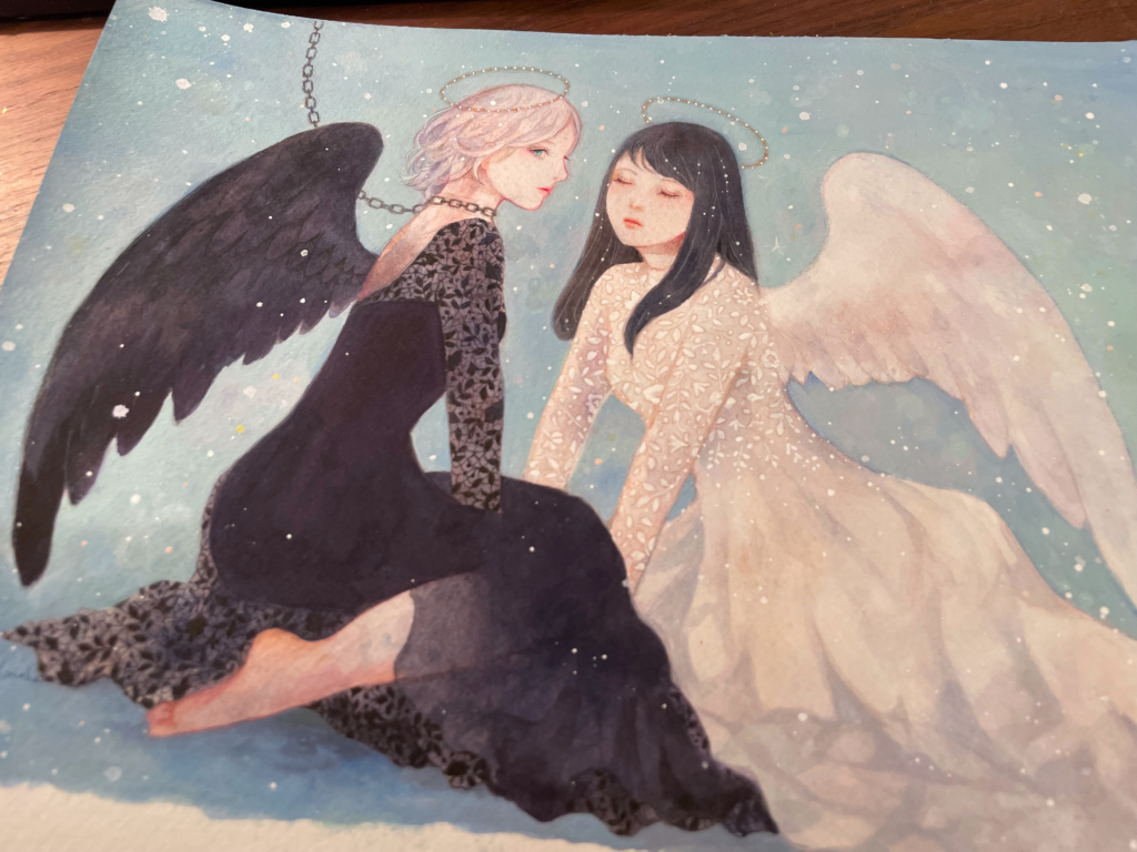 天使・悪魔展2024 展示告知、お品書き（製作過程、メイキングあり