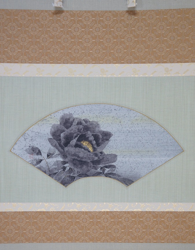 浜田三郎 牡丹 | 掛軸(掛け軸)販売／表装ご依頼は掛軸いっぷく掛軸