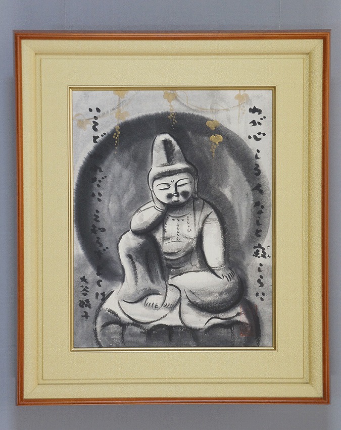 穐月明 野の佛 [F6号] | 掛軸(掛け軸)販売／表装ご依頼は掛軸いっぷく