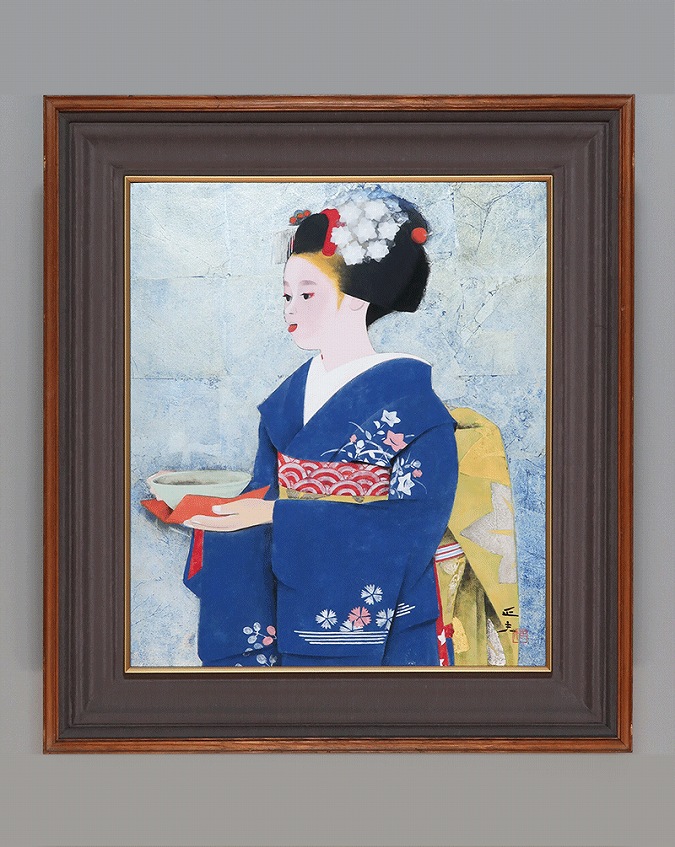 海老名正夫 舞妓 [F10号] | 掛軸(掛け軸)販売／表装ご依頼は掛軸