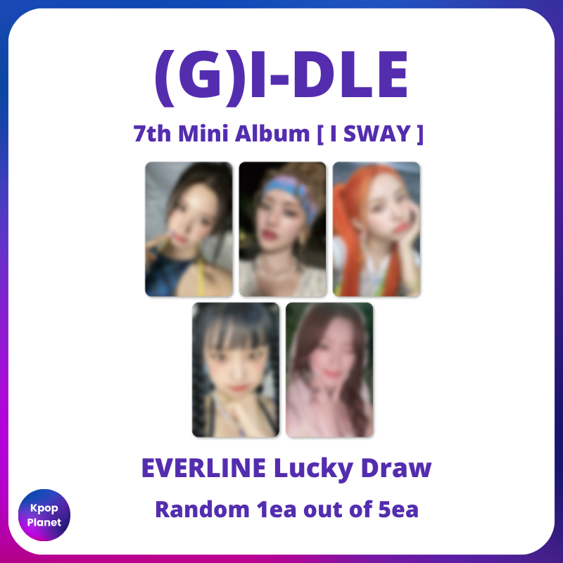 G)I-DLE l I SWAY everline ラキドロ 限定 5枚コンプ