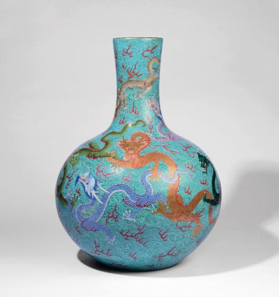 北京东正17秋拍隆重呈现清宫秘藏九龙纹天球瓶_手机新浪网