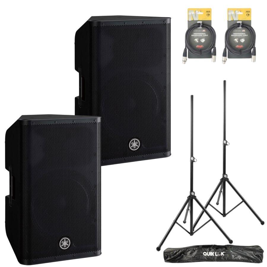 Yamaha DXR12 Mk II Powered PA Speaker/Monitor Pack