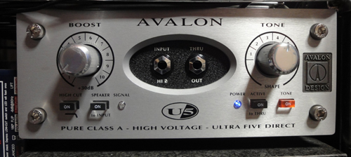 続・DI(サンズアンプ、AVALON U5): 亀田誠治師匠を愛するベースマン亀