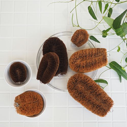 亀の子束子4号 | パーム（ココナッツ繊維）たわし - 亀の子束子公式