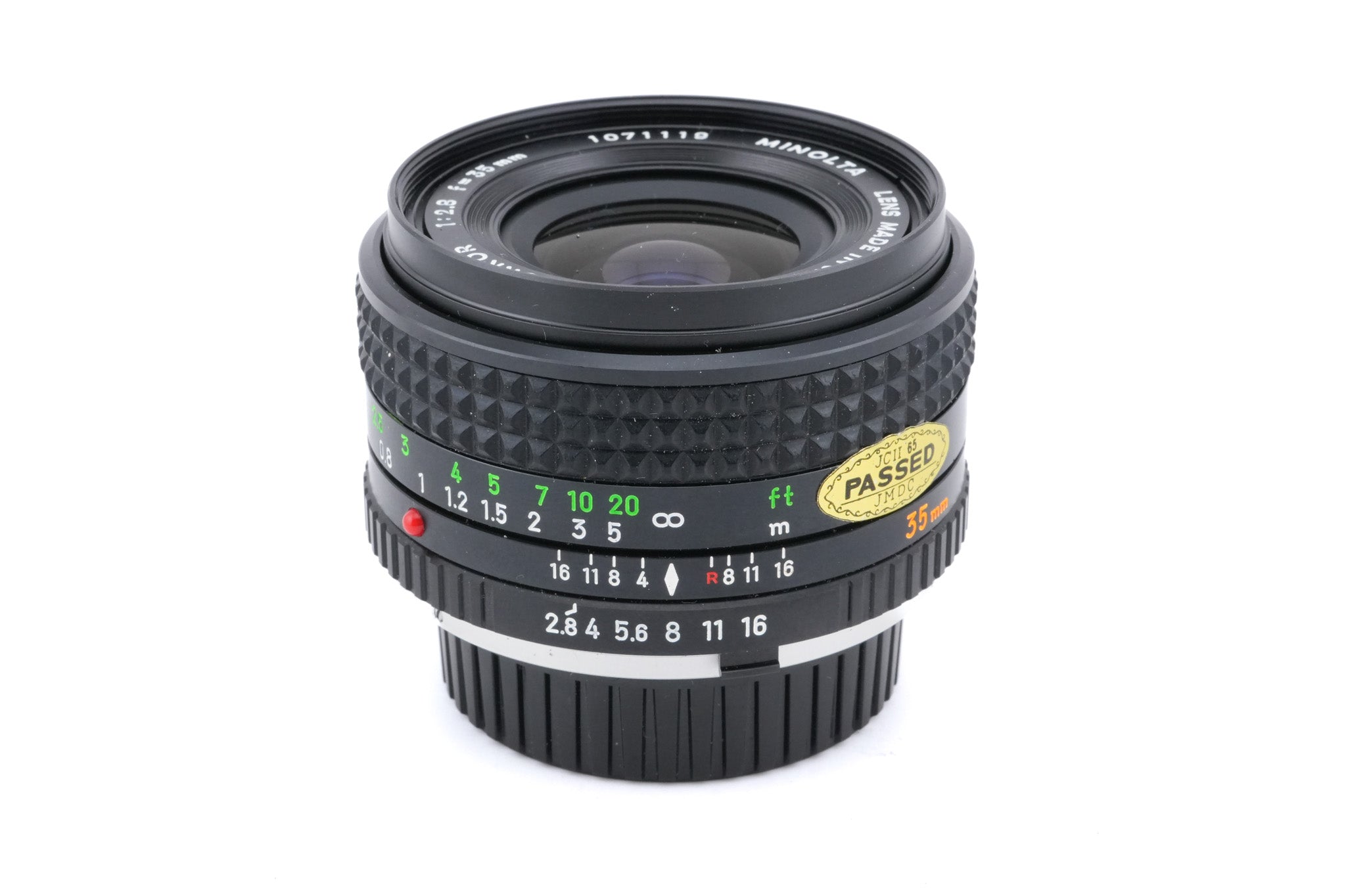 Minolta 35mm f2.8 MD W.Rokkor (1977) - Lens – Kamerastore