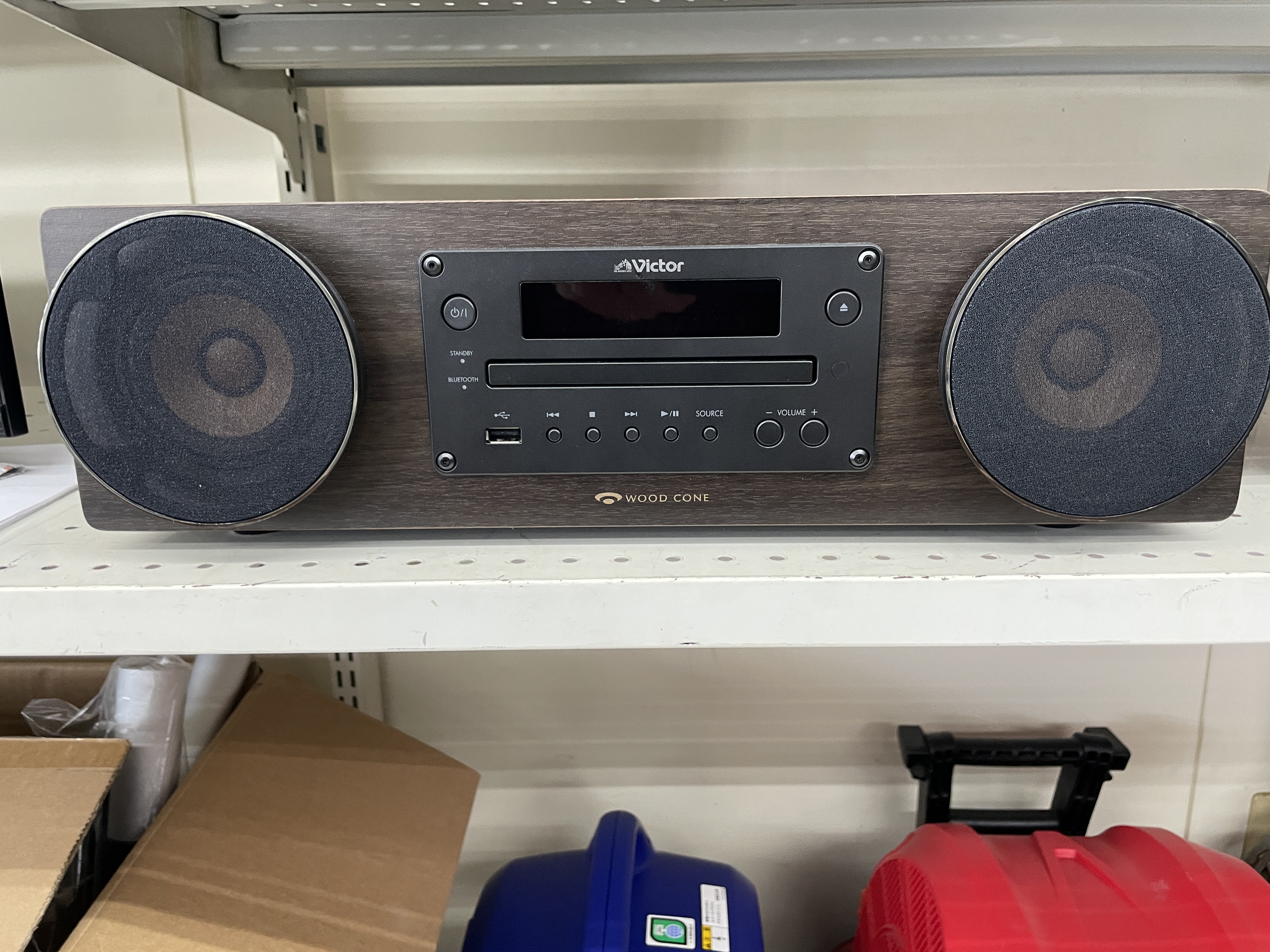 JVC Victor 一体型ミニコンポ ｳｯﾄﾞｺｰﾝｽﾋﾟｰｶｰ EX-D7 入荷いたしました