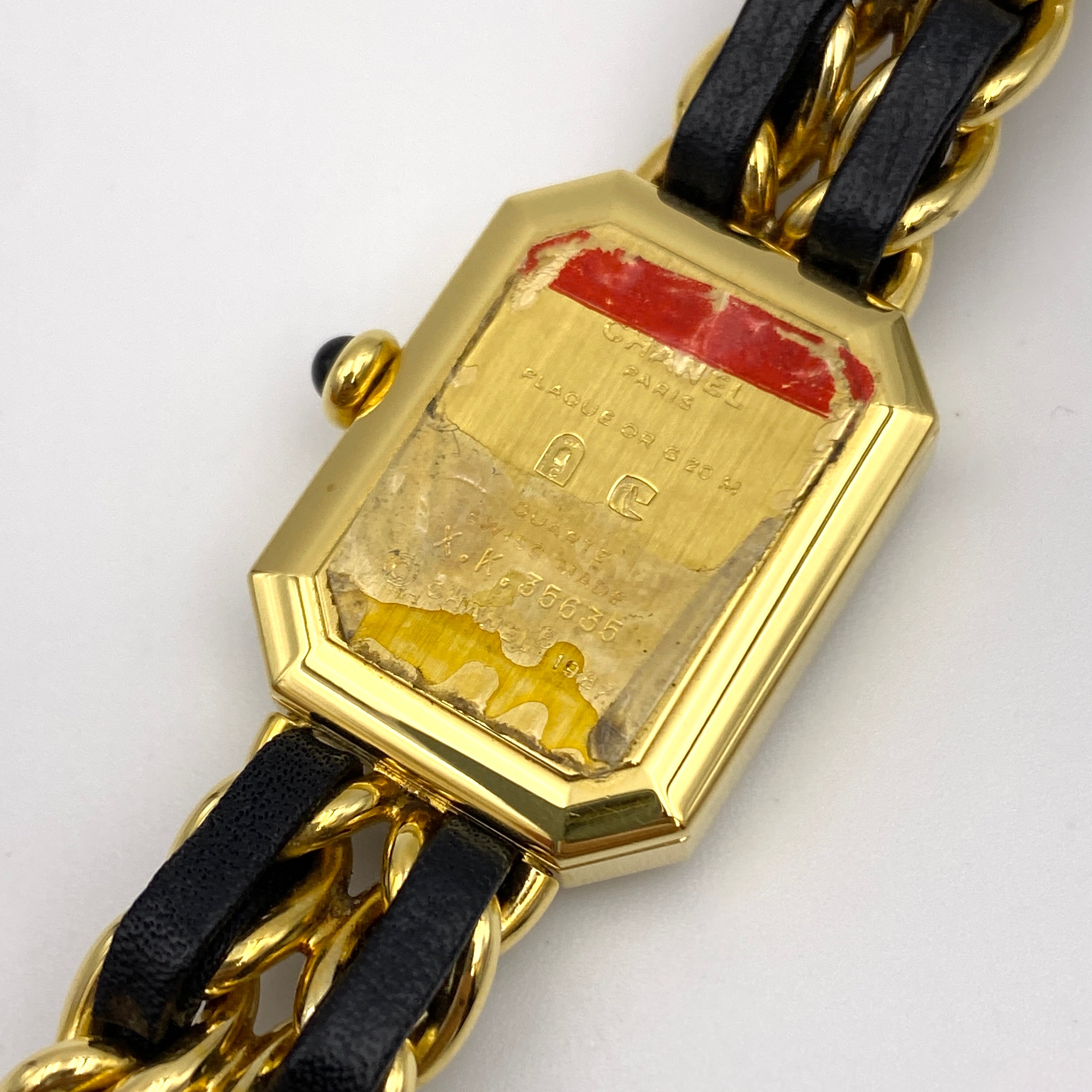 送料無料】CHANEL（シャネル）プルミエール Mサイズ QZ レザーベルト