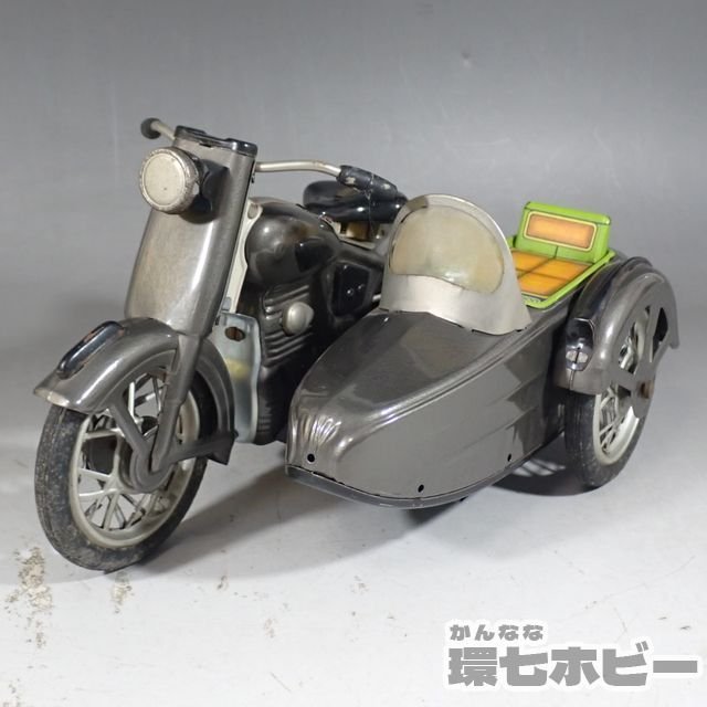 マルサン サイドカー付 バイク オートバイ 日本製 ブリキ 箱無し 参考