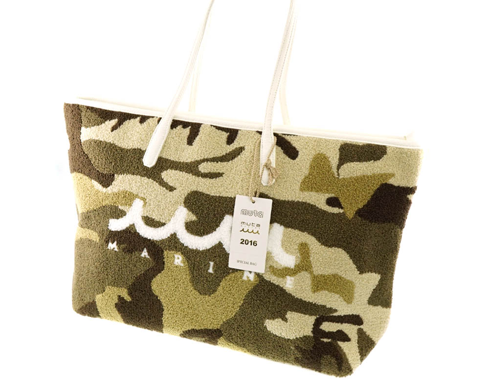 muta MARINE【ムータ マリン】トートバッグ/2016年・パイル地迷彩柄