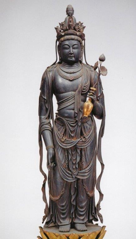 複製】十一面観音像 平安時代 108×50（㎝） 複製】十一面観音像 平安