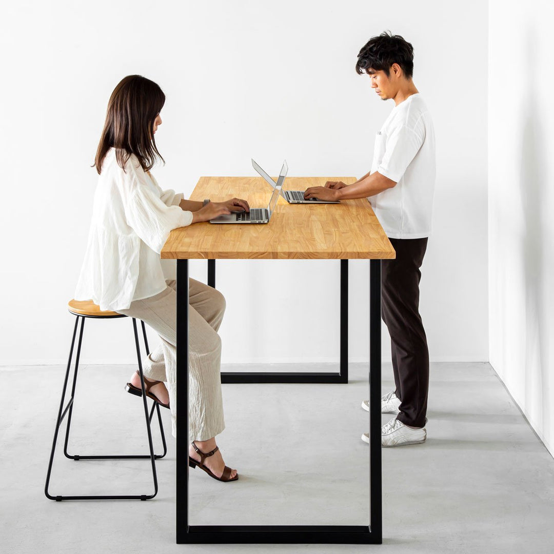 THE TABLE / スタンディングデスク × ラバーウッド ナチュラル × Black