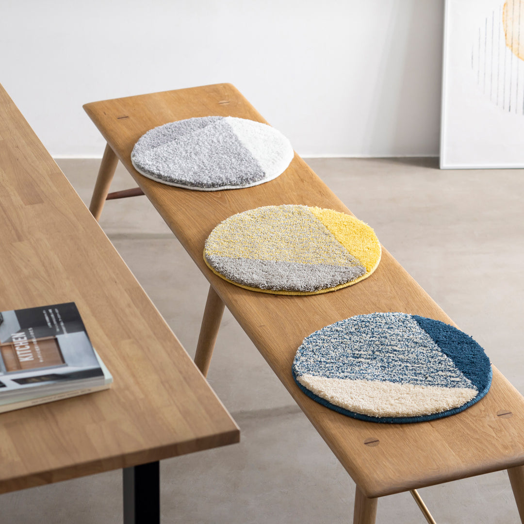 MIYOSHI RUG × KANADEMONO Hand Tufted Chair Rug 2 set