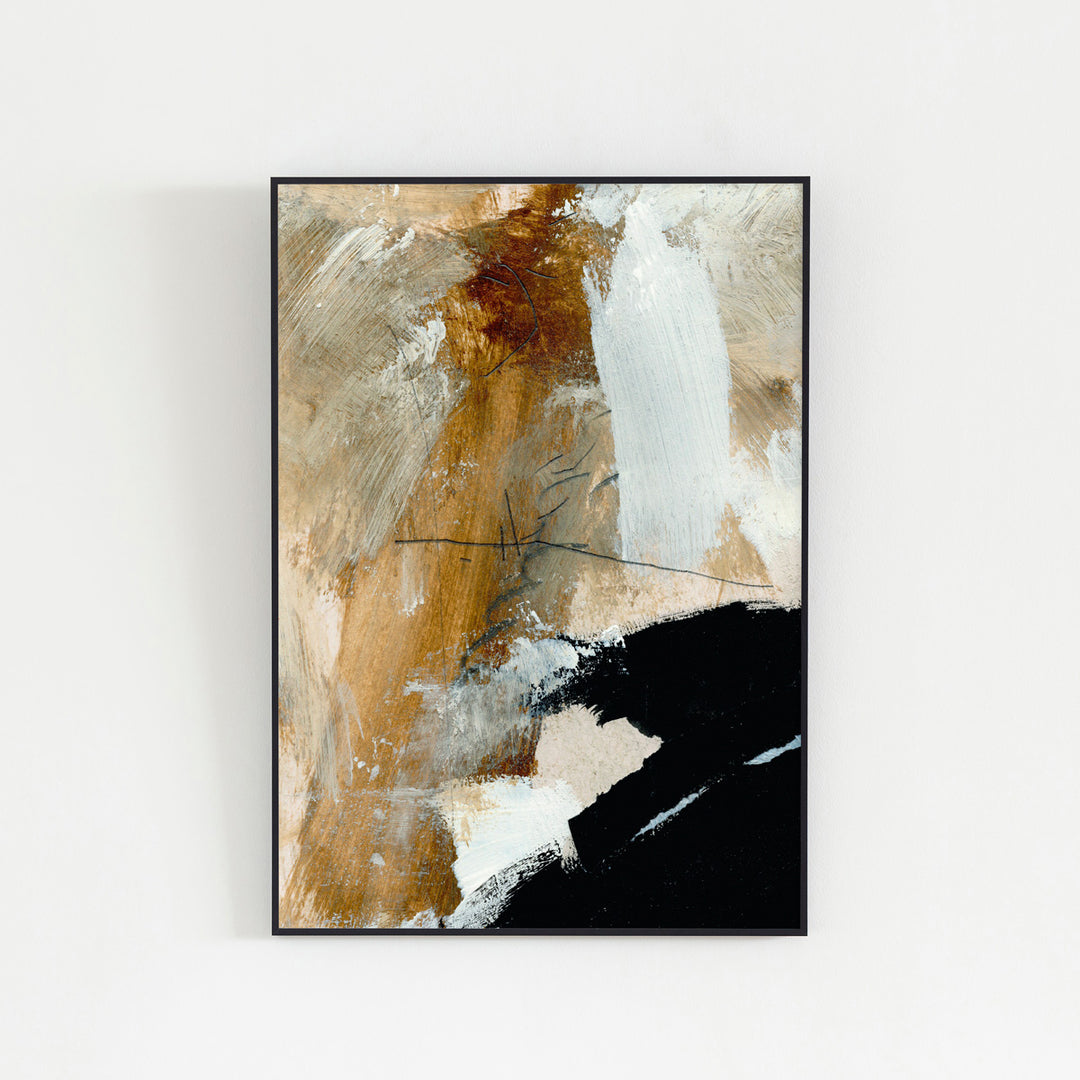 Brush Stroke #4 アートポスター・アルミフレーム セット – KANADEMONO