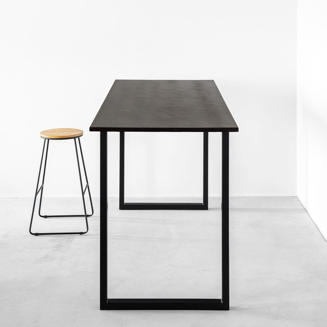 THE TABLE / スタンディングデスク × ラバーウッド ブラックブラウン