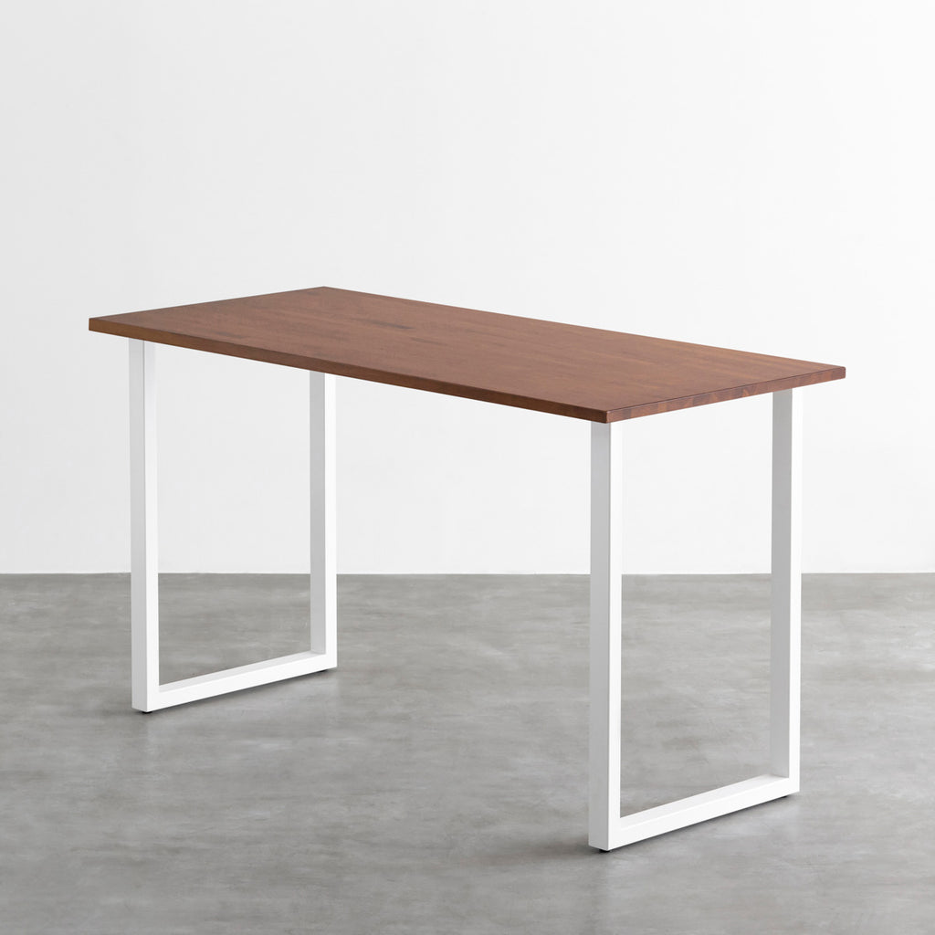 THE TABLE / スタンディングデスク × ラバーウッド ブラウン × White