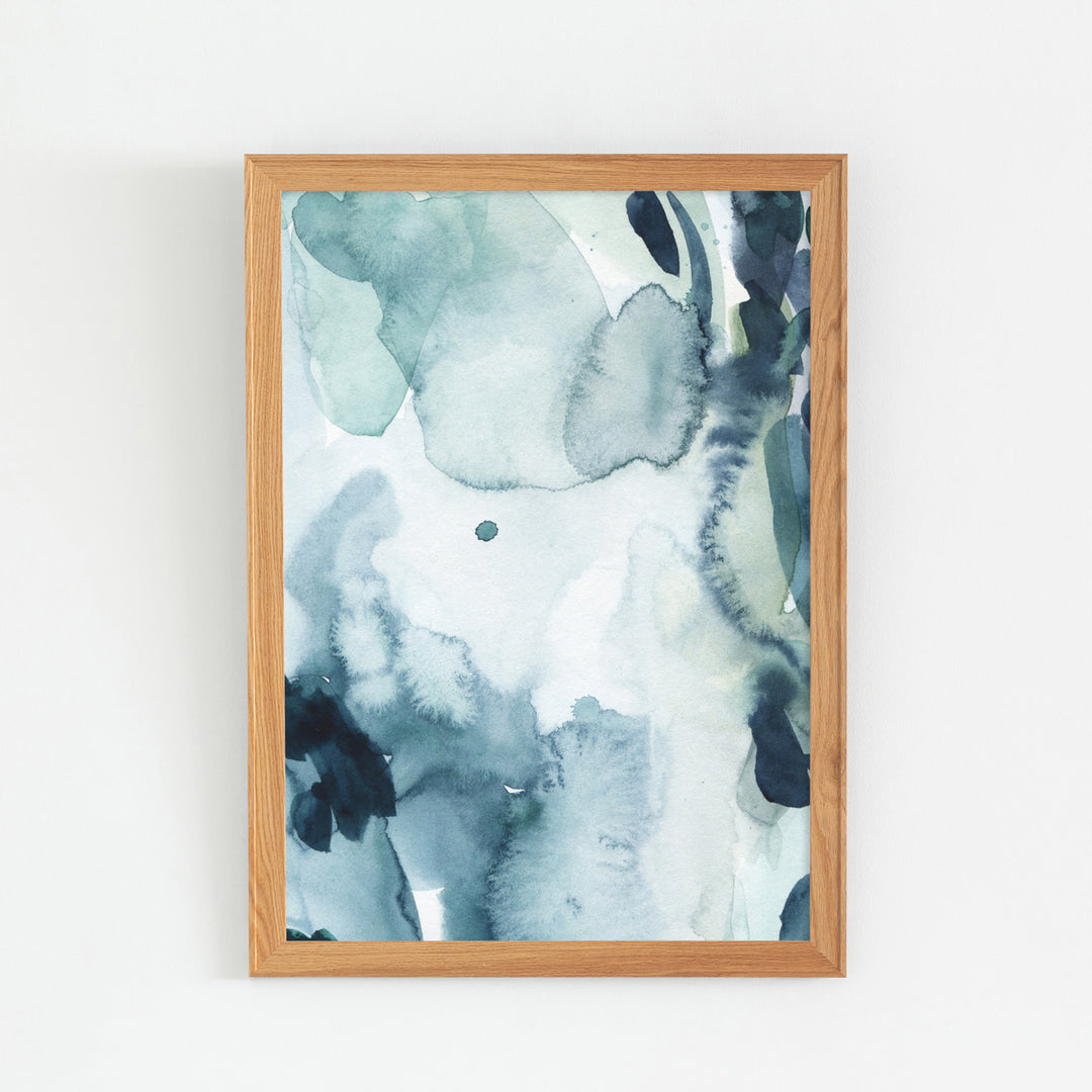 Watercolor #4 アートポスター・ウッドフレーム セット – KANADEMONO