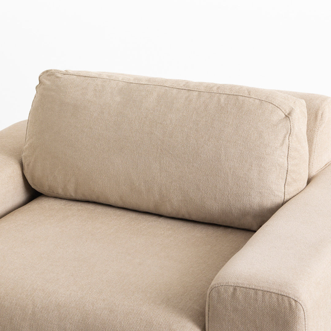 Natural - Modern ファブリック ソファ 1 seater – KANADEMONO