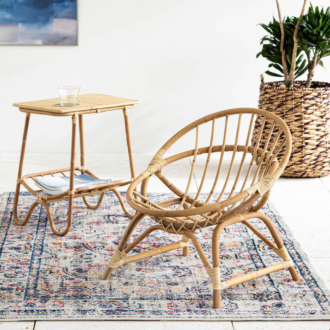 Natural × Organic 丁寧に編まれた ラタン ローチェア – KANADEMONO