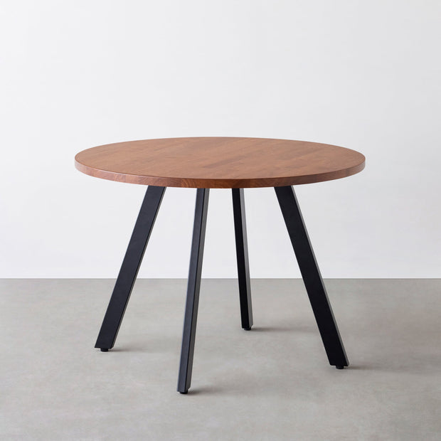 THE CAFE TABLE / ラバーウッド Black Steel 4本脚 × ラウンド φ81