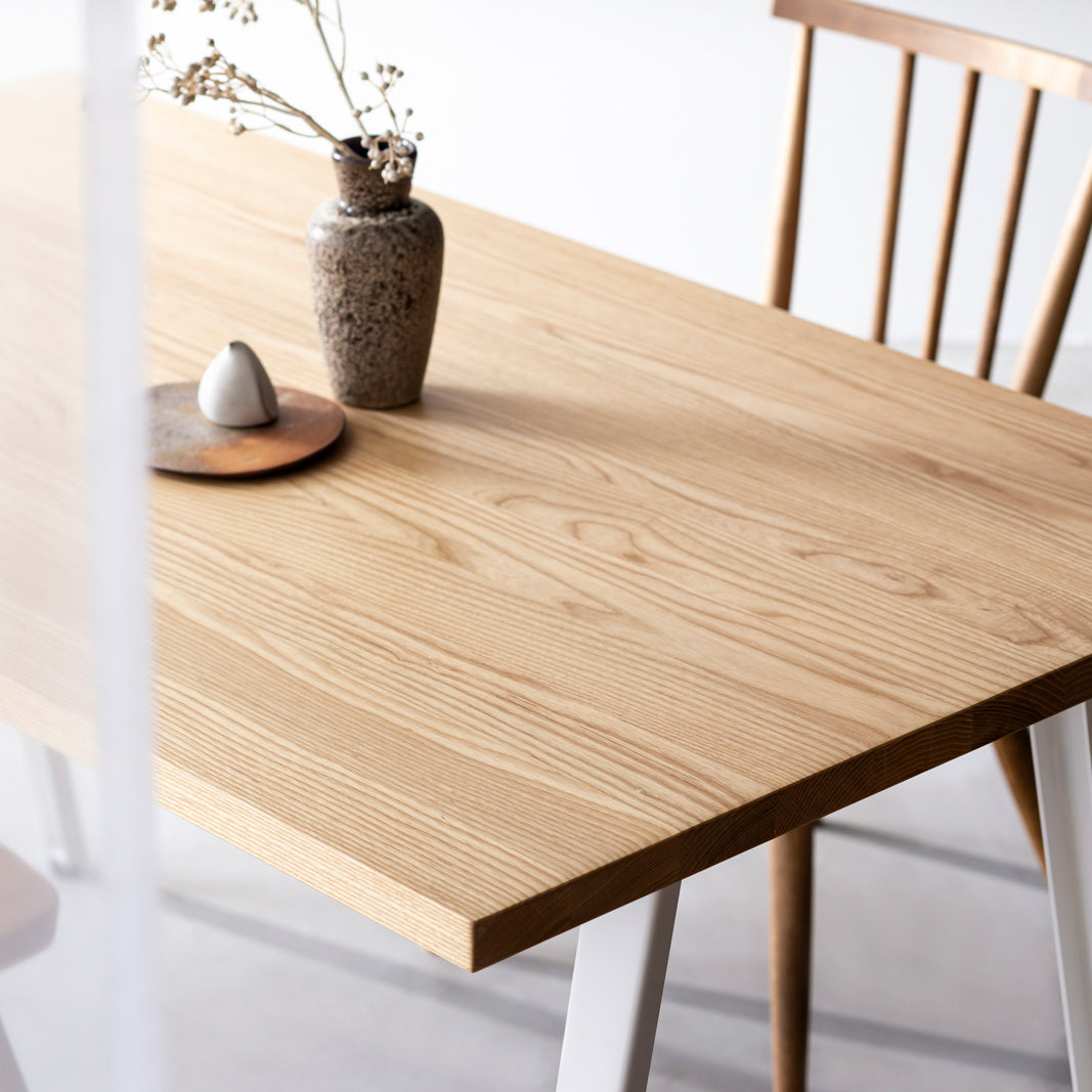 THE TABLE / スタンディングデスク × 無垢 ホワイトアッシュ × White