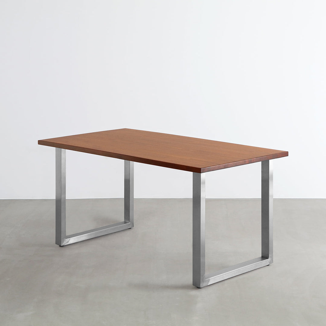 THE TABLE / ラバーウッド ブラウン × Stainless – KANADEMONO