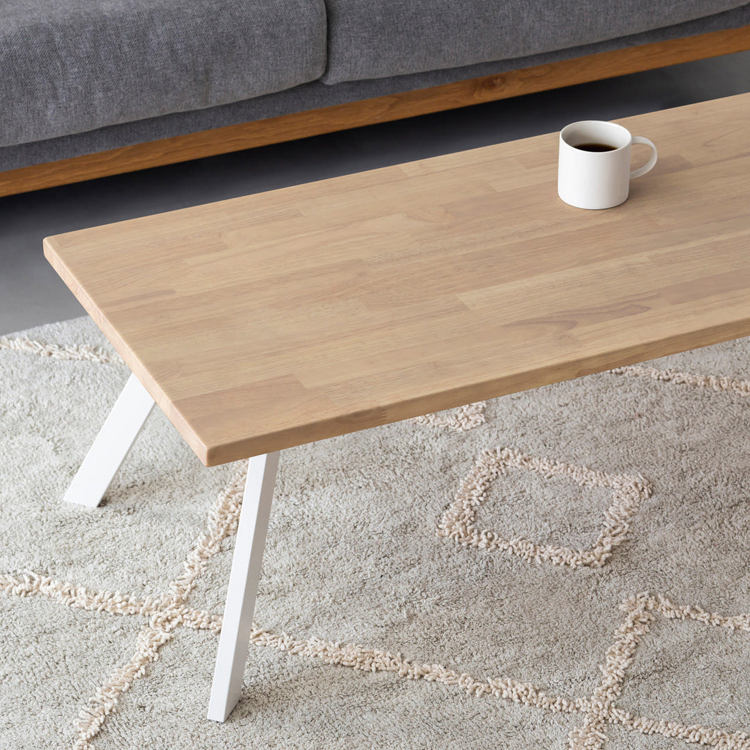 THE LOW TABLE / ラバーウッド アッシュグレー × White Steel – KANADEMONO