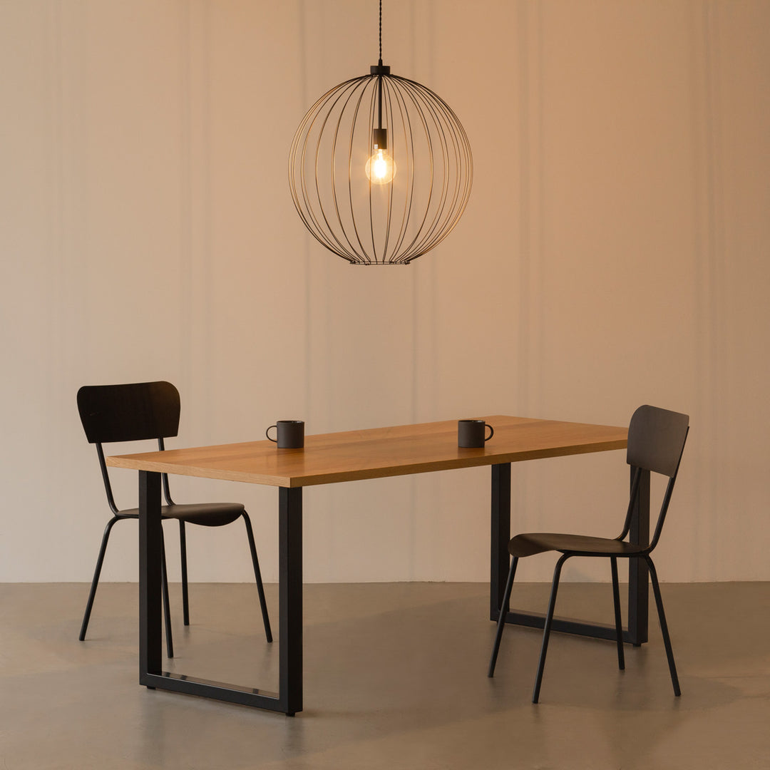 Wire × Round ワイヤーをつかった ラウンド ペンダントライト – KANADEMONO