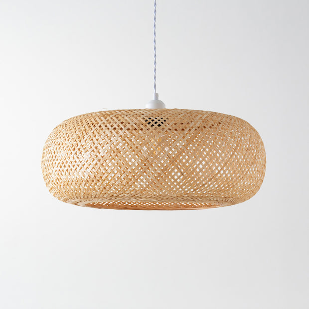 Handemade × Float バンブー素材の オーバル型 ペンダントライト