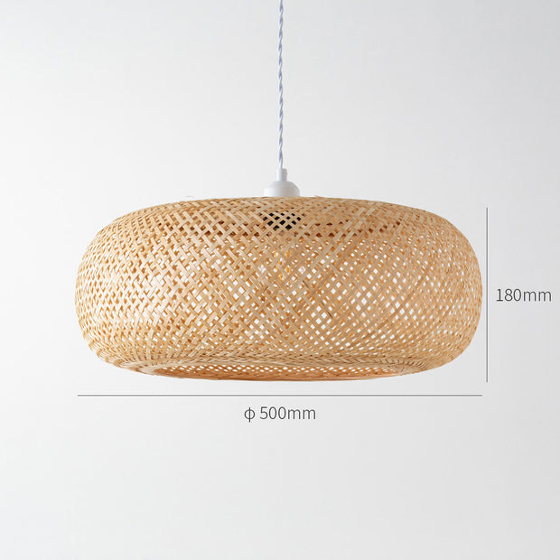 Handemade × Float バンブー素材の オーバル型 ペンダントライト