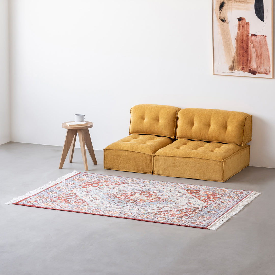 Cozy Floral Medallion Rug 120×170 – KANADEMONO