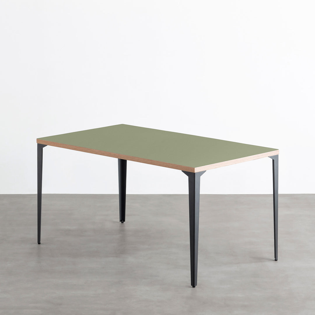 THE TABLE / リノリウム グリーン系 × Black Steel – KANADEMONO