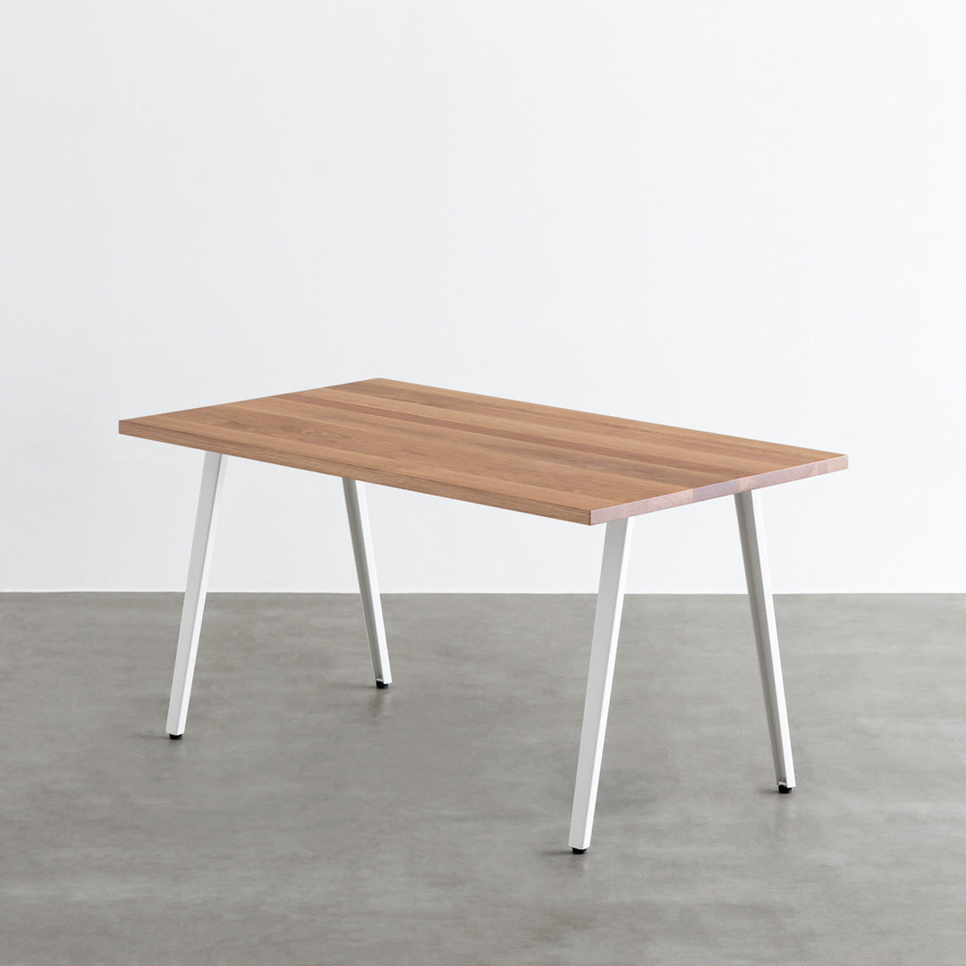 THE TABLE / 無垢 ホワイトオーク × White Steel – KANADEMONO