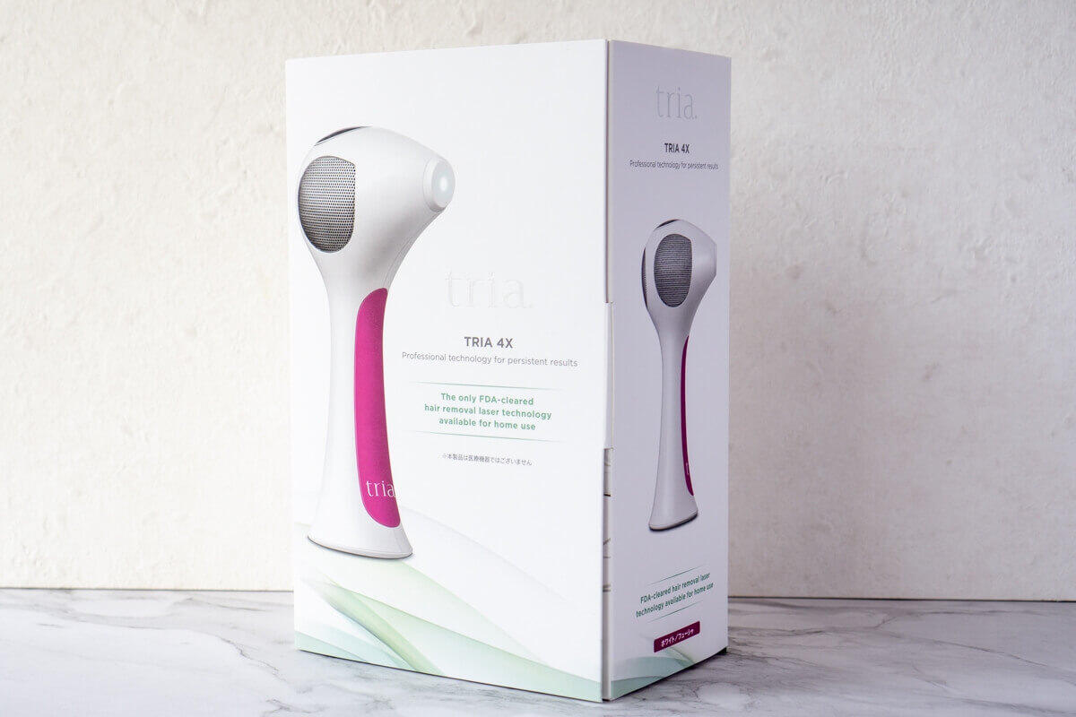 ついに日本での発売再開！パーソナルレーザー脱毛器トリア 4X 使用