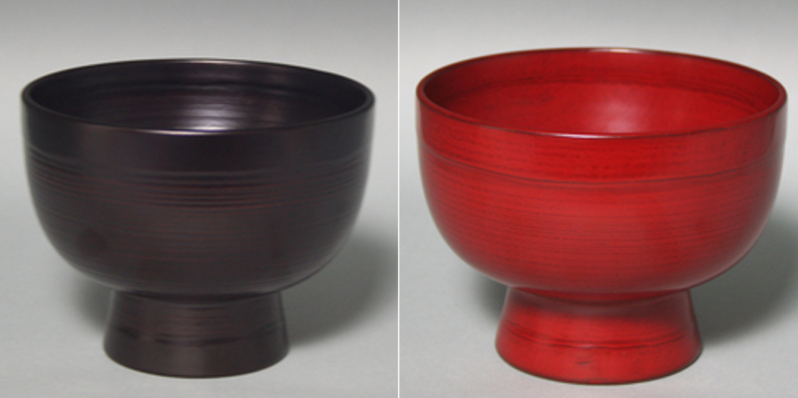 角有伊 漆器 椀 シンプルデザイン 座々椀（赤） 角有伊 : GALLERY掌