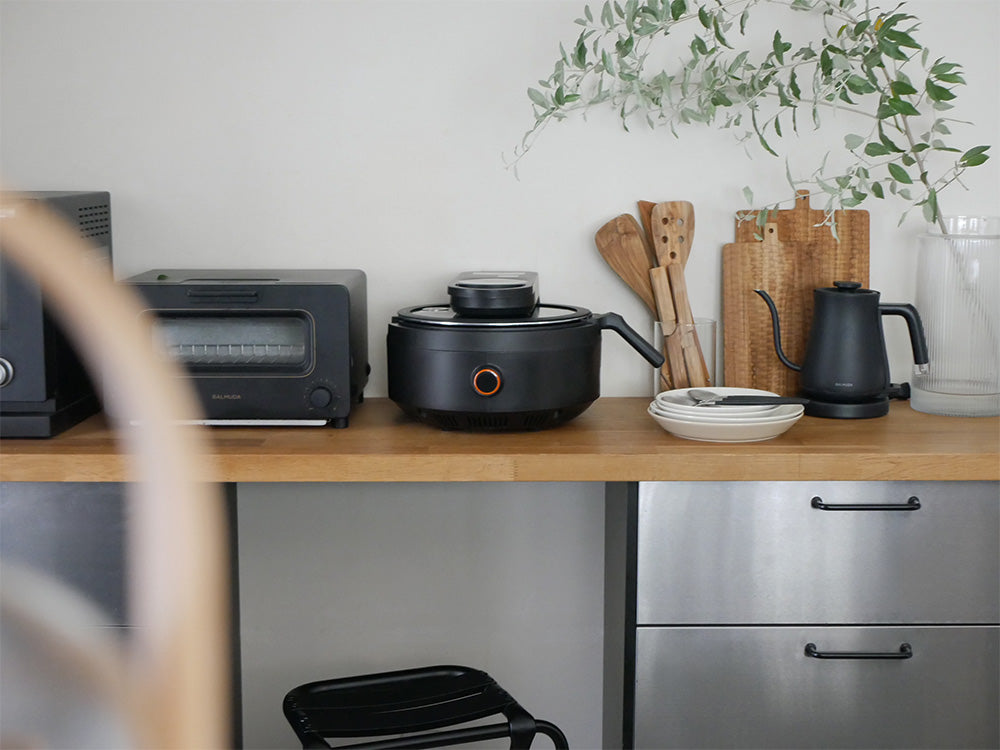 AINX/アイネクス＞全自動調理スマートオートクッカー ブラック