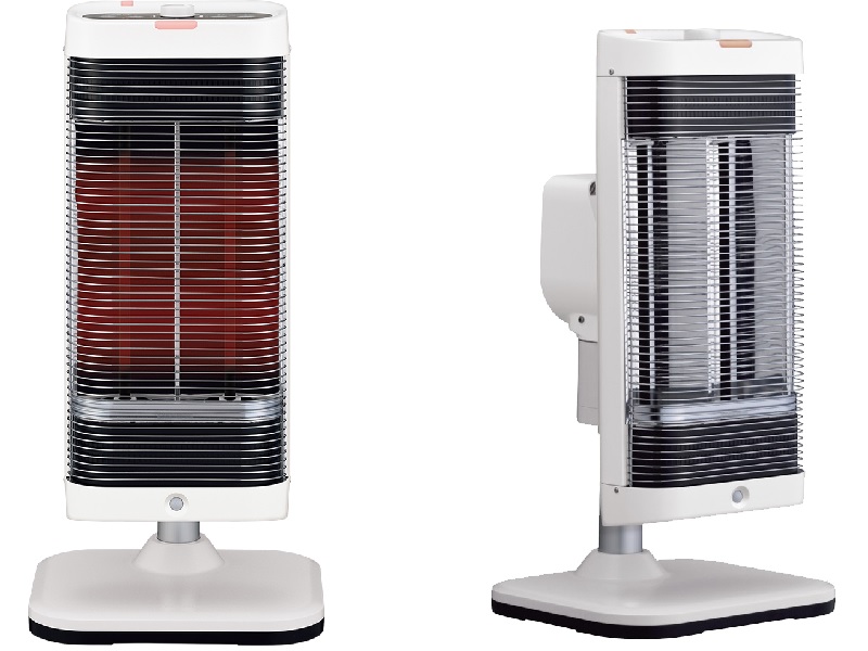 コロナ、シンプルなデザインの首振り遠赤外線暖房機「コアヒート